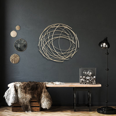 Handmade Modern Abstract Wall Decor on Metal