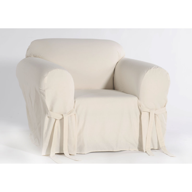 Housse pour fauteuil à coussins carrés/rectangulaires, Naturel