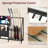 Guitar Stand, Multiple Guitar Rack with Storage and Sling Fabric Pouches