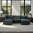 U-Shaped Sectional Sofa with Ample Storage & Ottomans-952627433