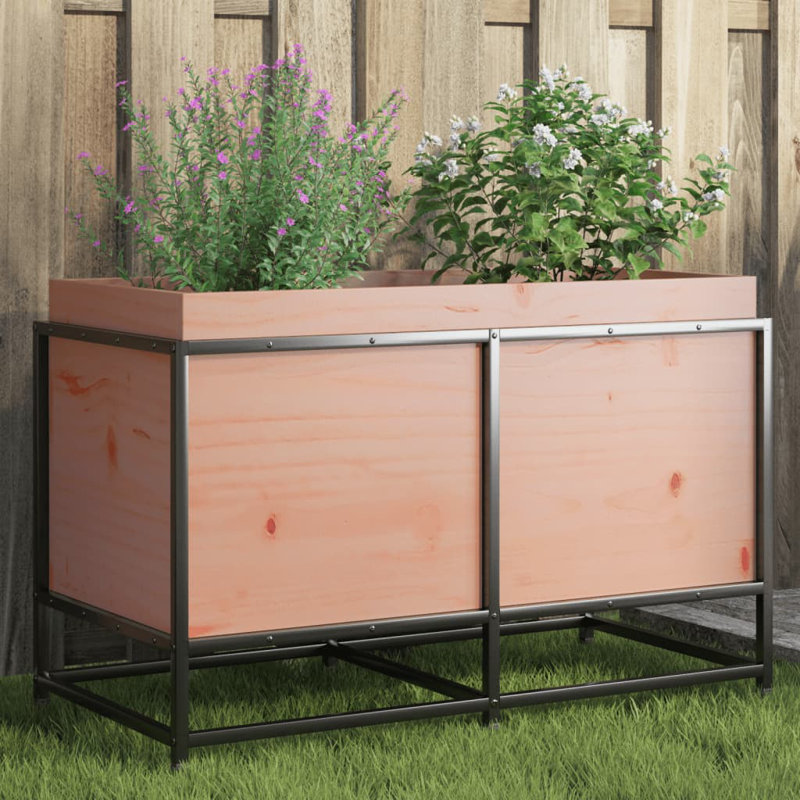 10 Wood Planter, Naturally Impregnated, 50cm H x 80cm W x 40cm D