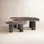 Zion Coffee Table Set - Merlot Marble-902165034
