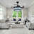 Vandela 42"  Crystal Ceiling Fan with Remote Control, and Reverse Function