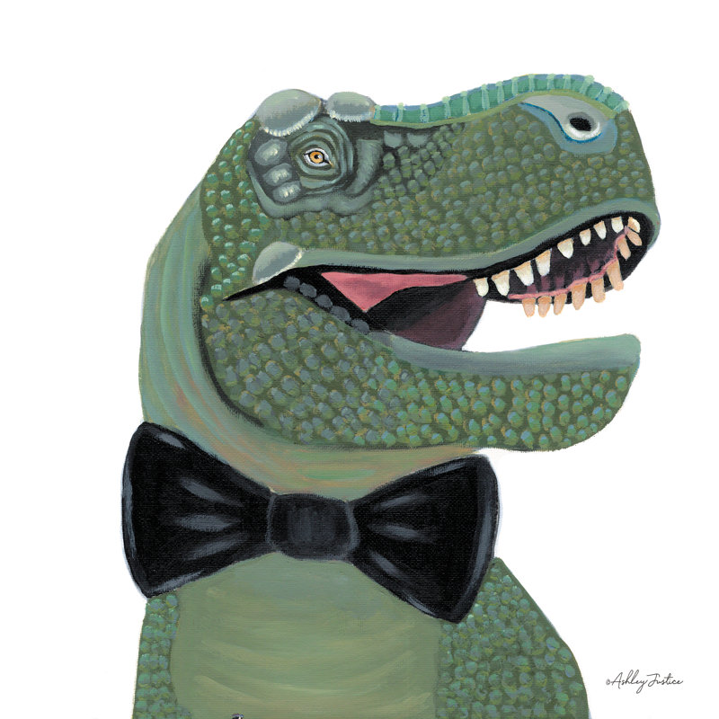 Mr. Rex sur toile, H 12 po x l 12 po x P 1,25 po
