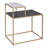 Sanin Marble Frame End Table with Storage