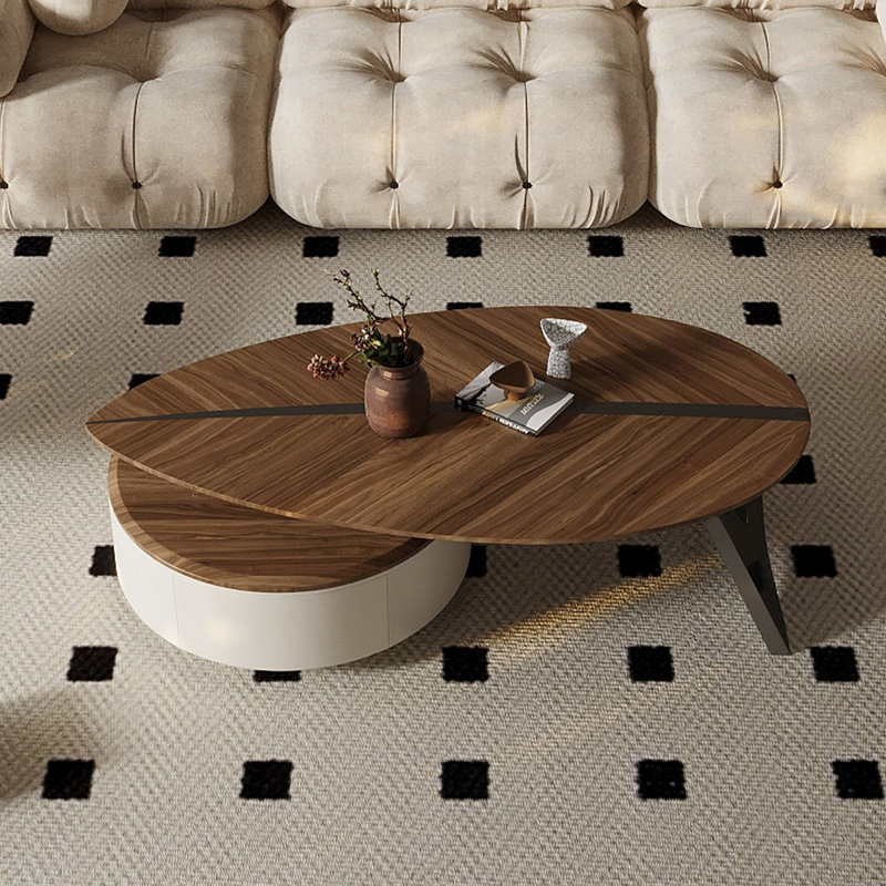 Simple leaf shape coffee table
