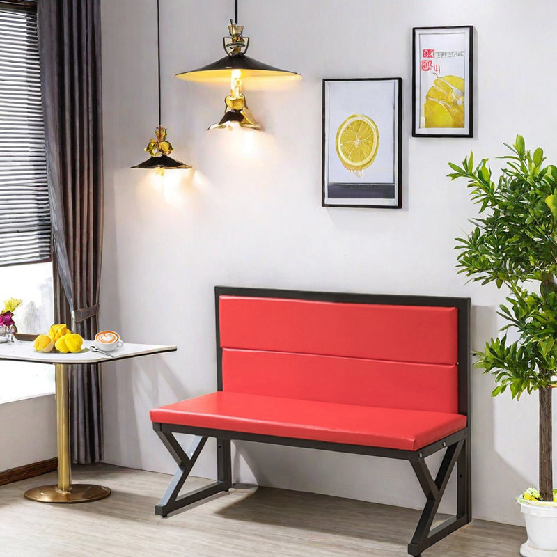 Banc de restaurant Hot Cafe, Rouge