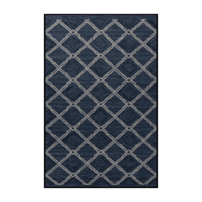 Tapis gris en treillis lavable à la machine