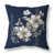 Bleu / crème floral