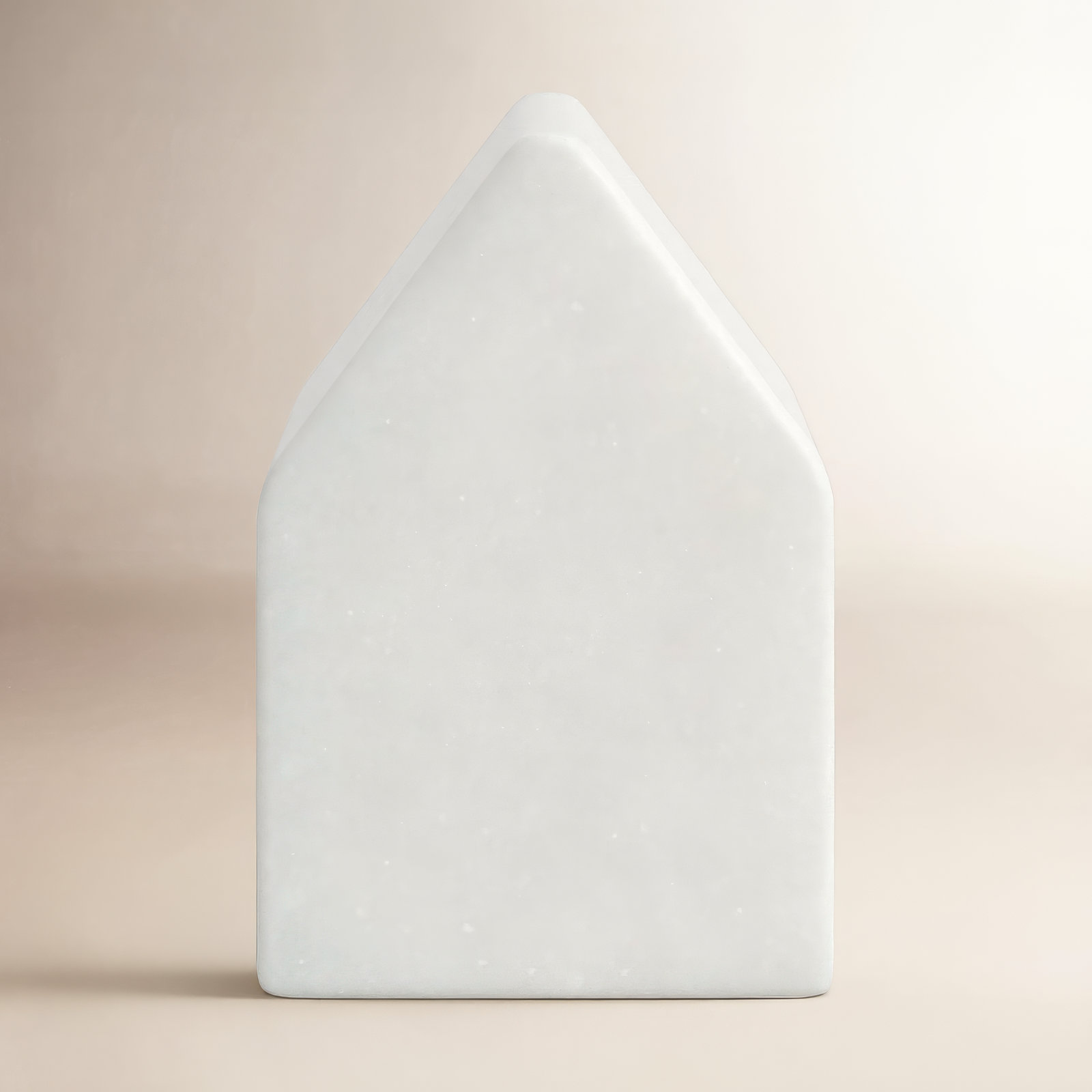 Adalynn Genuine Marble Sculpture, White, 2.25" H x 1.5" W x 1.5" D