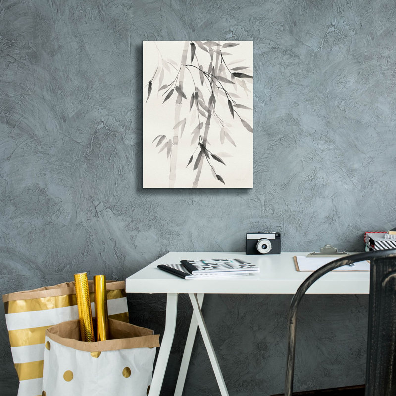  «Bamboo Leaves 5» par Danhui Nai, art mural sur toile, H 16 po x l 12 po
