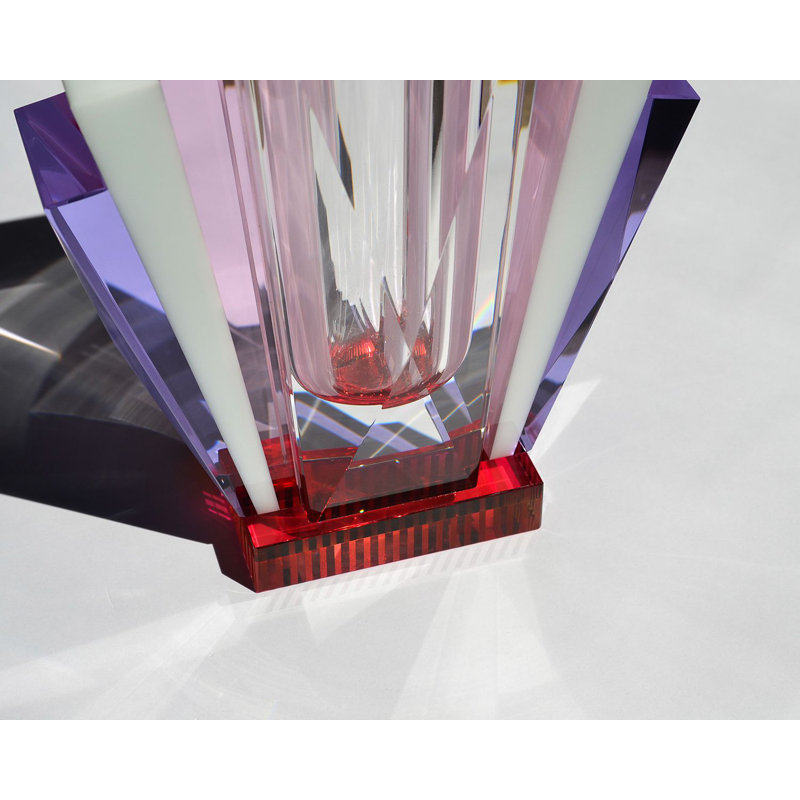 South Beach Handmade Crystal Table Vase