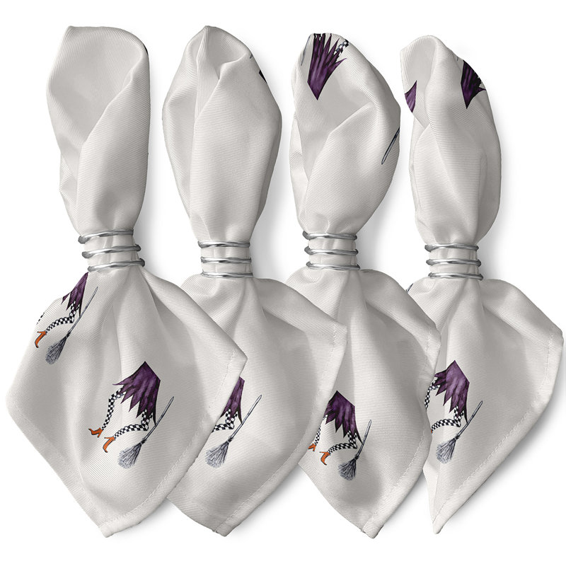 Ensemble de serviettes 4 pièces Mitesh Halloween, Blanc cassé
