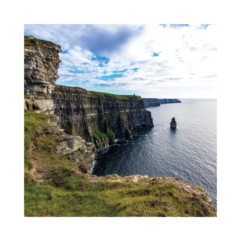 Cliffs of Moher Square 1 Piece Wrapped Canvas Wall Art, 45.72 cm H x 45.72 cm W x 3.175 cm D