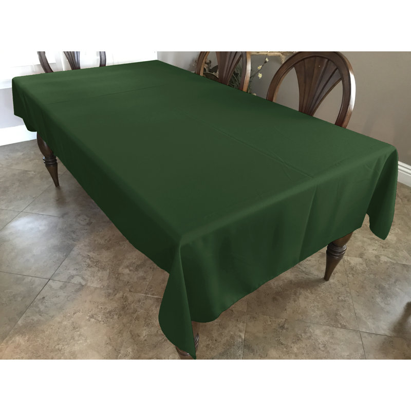 Driffield Solid Polyester Tablecloth, Army Green, 58" x 96"