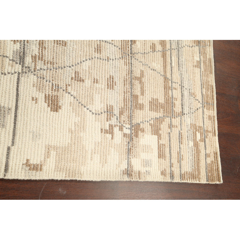 One-of-a-Kind 5'5" X 7'7" Wool Area Rug in Beige