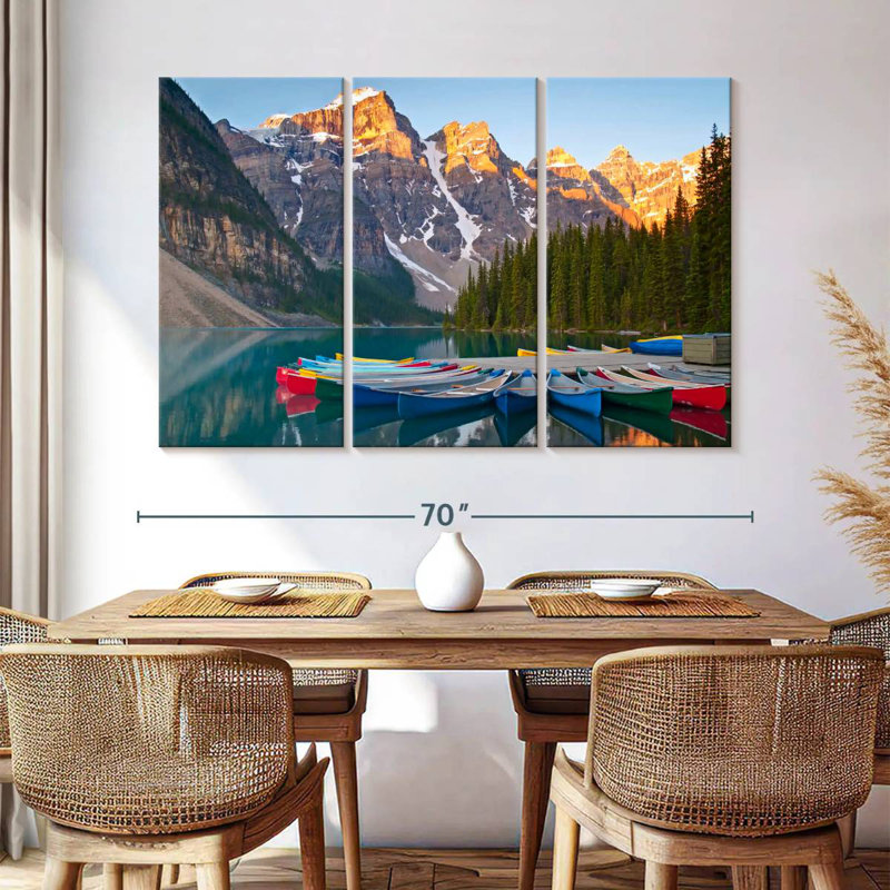 Senne Canoes In Banff National Park, 24" H x 38" W