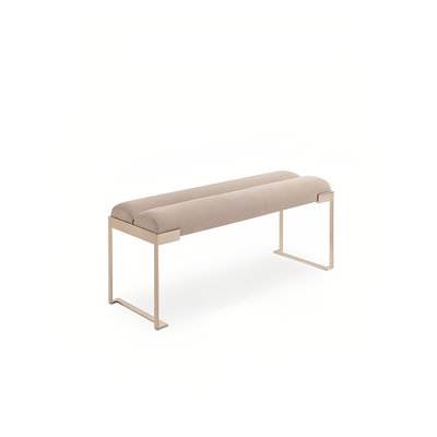 Banc rembourré en tissu