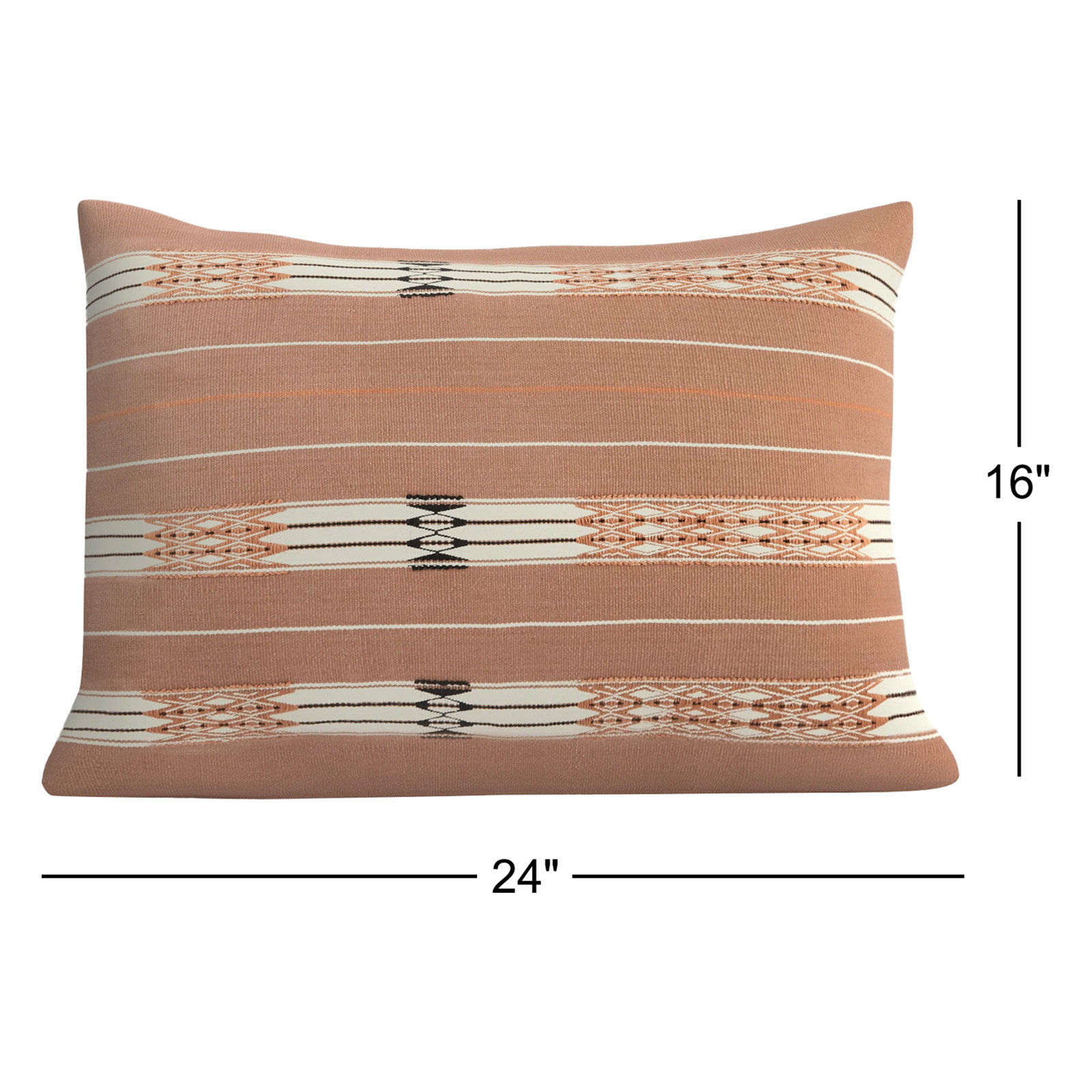 Dixon Geometric Lumbar Throw Pillow, Pillow Cover Only - No Insert, 16" x 24"