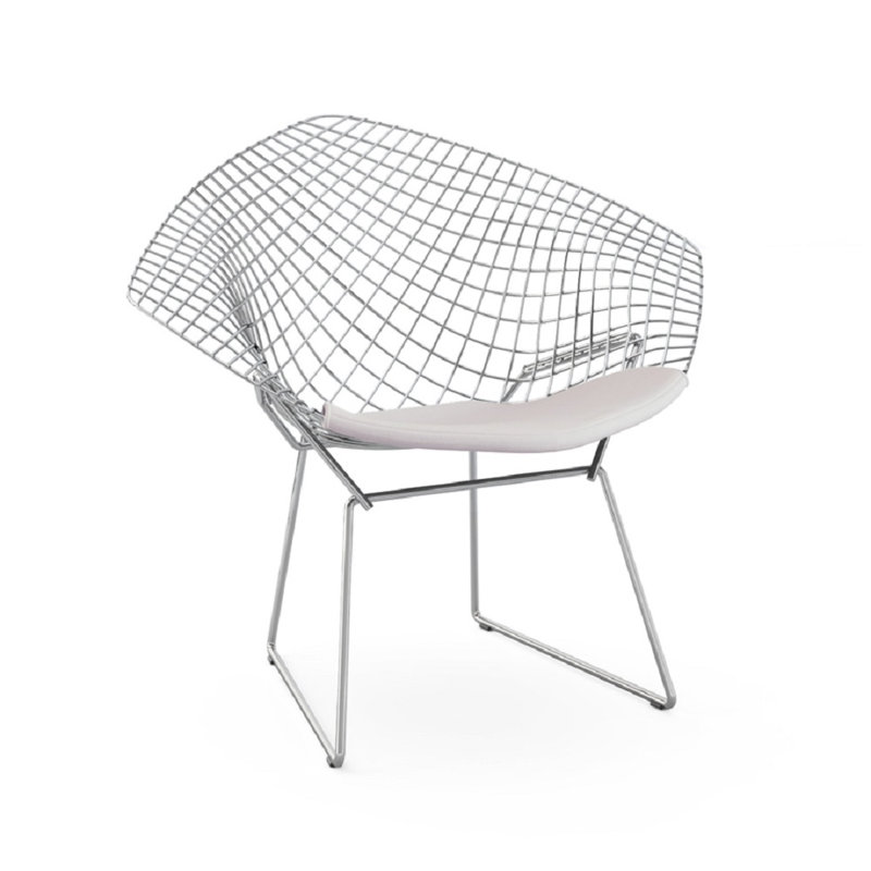 Onion Creek Faux Leather Accent Chair, White 