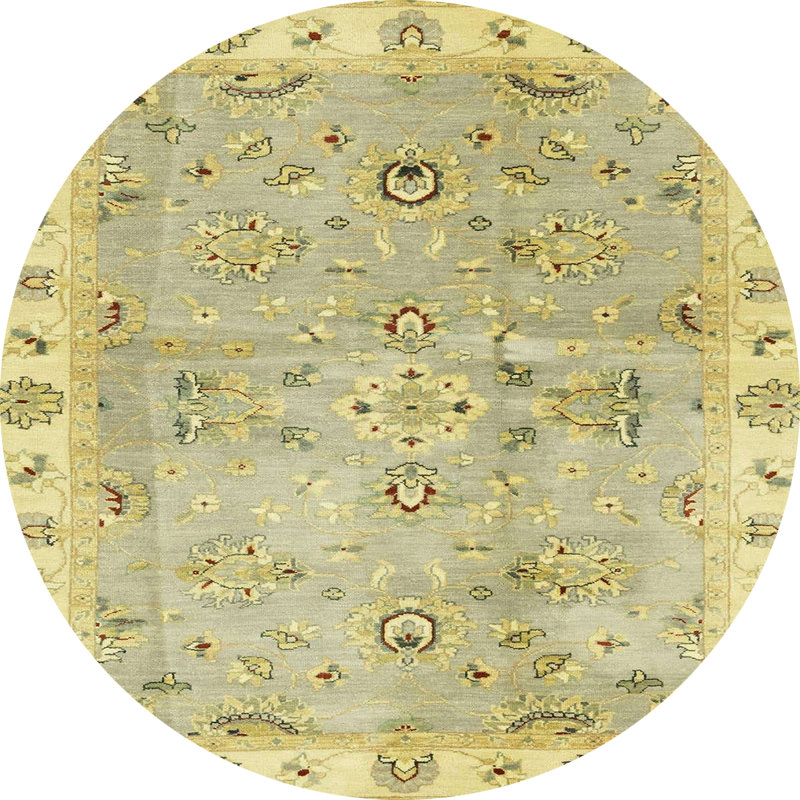 Abstract Indoor Rug, Round 7'
