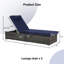 Ensemble de chaises longues d'extérieur en rotin PE avec coussins pour l'extérieur à 6 positions, bleu-126597974-126597977