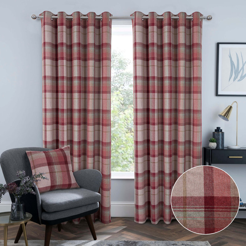 Gulley Blackout Curtain Pair, Red, 165 W x 229 D cm