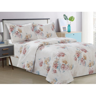 Ensemble de housse de couette pour lit double 6 pièces, lin, violet, doux et respirant