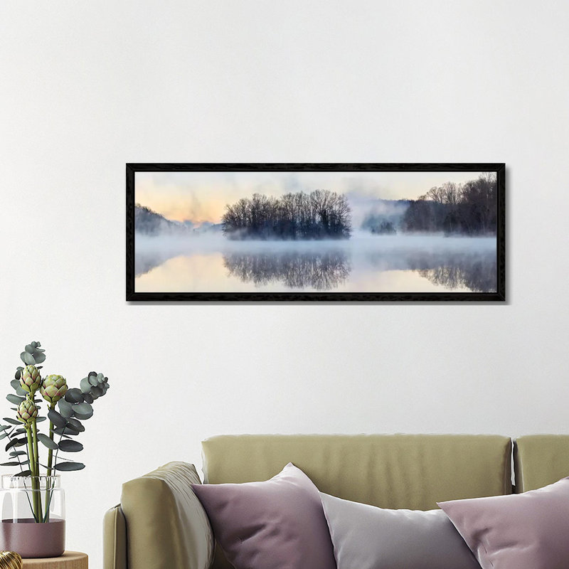 Scene On The Water VIII by James McLoughlin - Wrapped Canvas Print, Black Framed, 121.92 cm H x 40.64 cm W x 1.91 cm D