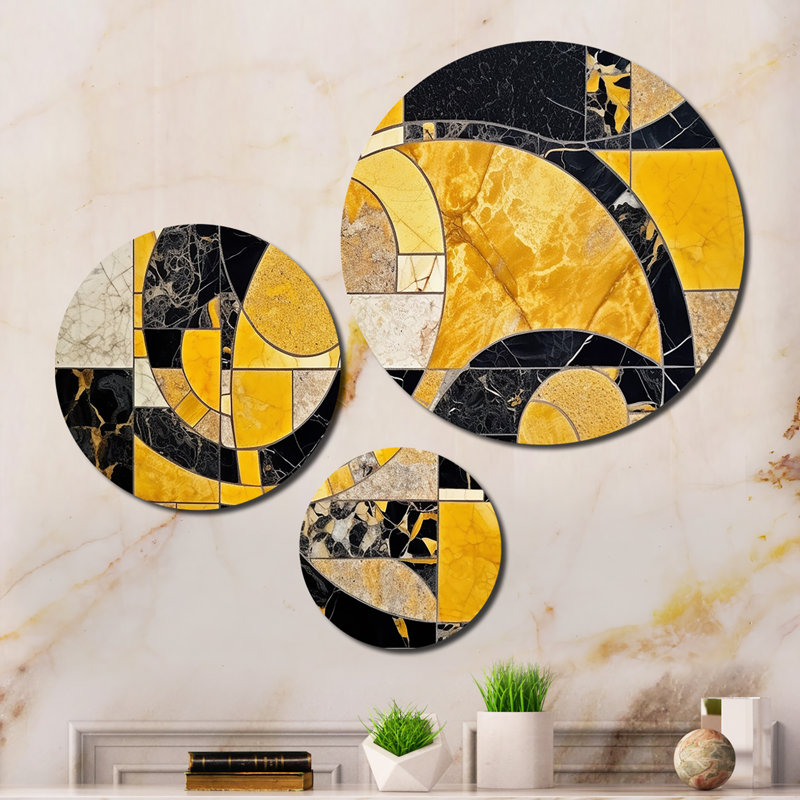 Abstract Wall Decor on Metal