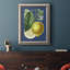 Citron français sur bleu marine I - reproduction d'art sur toile-1487724428