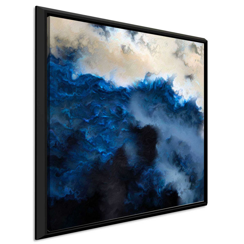 Luc 8: 25 «Where Is Your Faith» par Mark Lawrence - reproduction, H 21,5 po x l 21,5 po x P 2 po, Cadre flottant noir