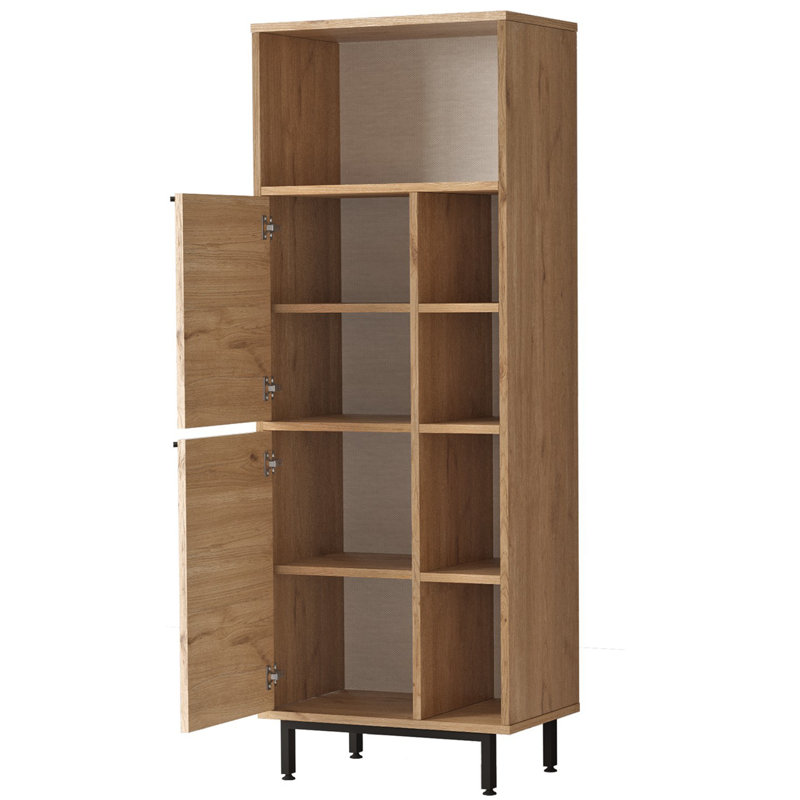 Armoire de salle de bain autoportante, Noyer