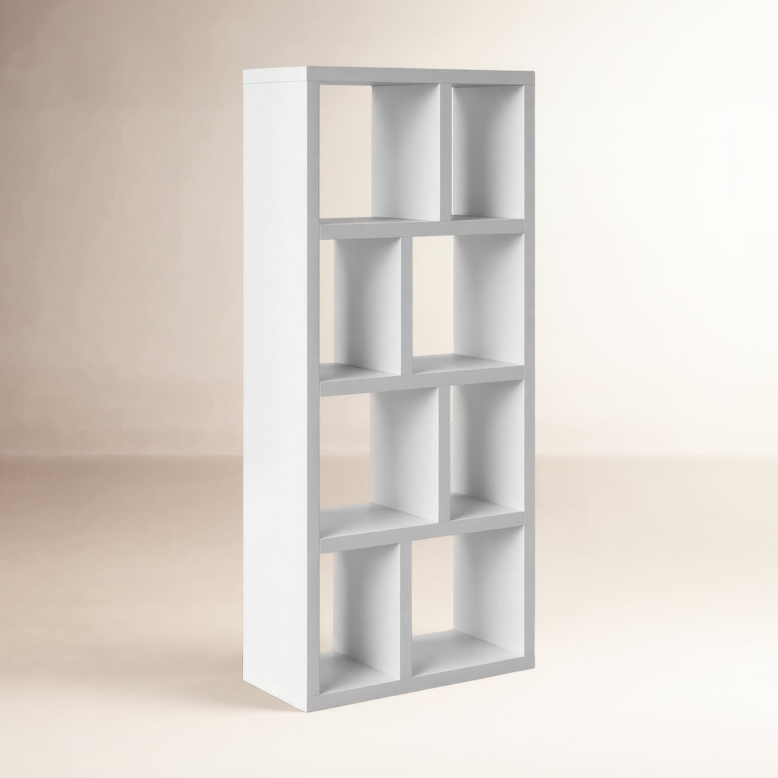 Stetson Bookcase, Pure White, (4 Shelves) 63" H x 28" W x 13" D