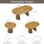 Table de salle à manger extensible en bois massif et chaises tissées brun foncé 2 pièces - Chaises de style ferme
