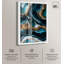 Art mural bleu sarcelle Teal Tectonic II-115127281-115127285