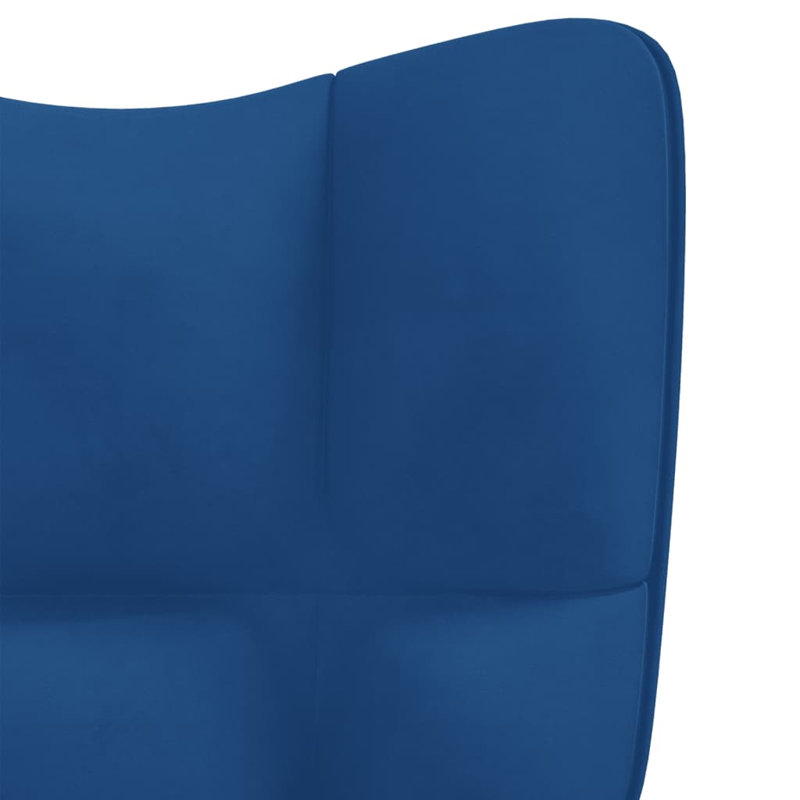 Fauteuil Horald, Polyester bleu