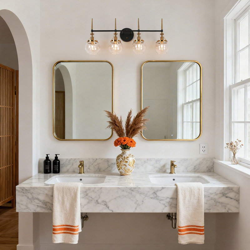 Loram 4-Light Dimmable Vanity Light, 4