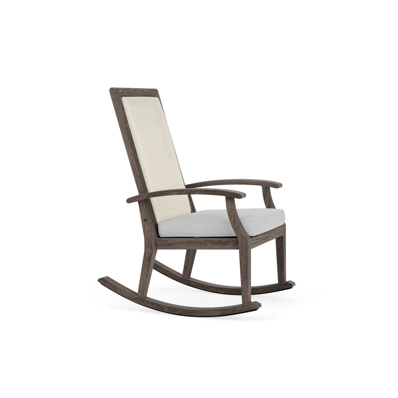 Frontier Outdoor Rocker Chair, Ivory, Falcon White