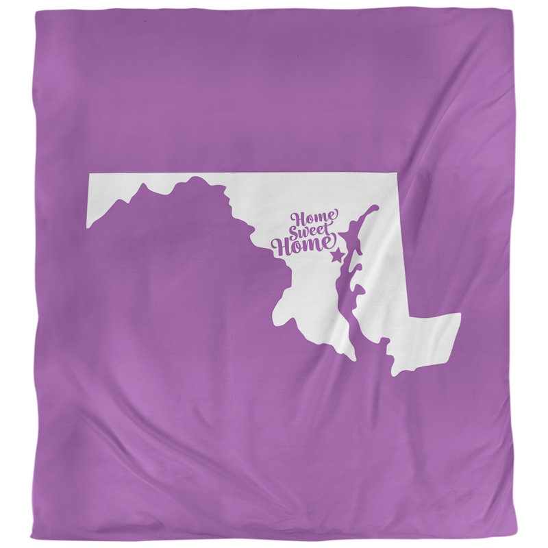 Housse de couette simple doux annapolis home, Housse de couette pour grand lit, Violet, Polyester brossé