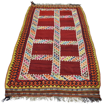 One-of-a-Kind 4'10" X 9'6" Hand Knotted Area Rug