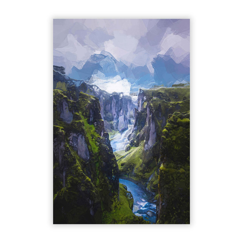Cliffs of Iceland - Frameless Print, 42 cm H x 29.7 cm W