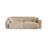 Beige Corduroy Modular Cream-colored style sofa