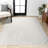 Maribo High-Low Abstract Groovy Striped Cream/Ivory Indoor/Outdoor Rug-928452547