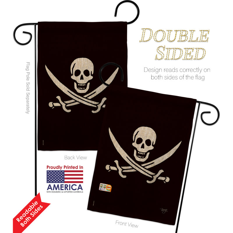 Drapeau de jardin Kircher Calico Jack Rackham Pirate