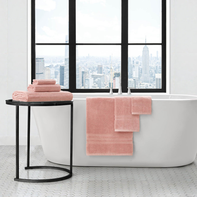  Sofia Bath Towels 6-Piece, Pink