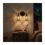 Meuble-lavabo double avec abat-jour en rotin naturel Quell
