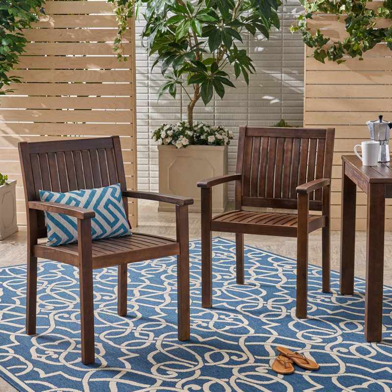 WILSON DINING CHAIR,Set Of 2, Dark Brown