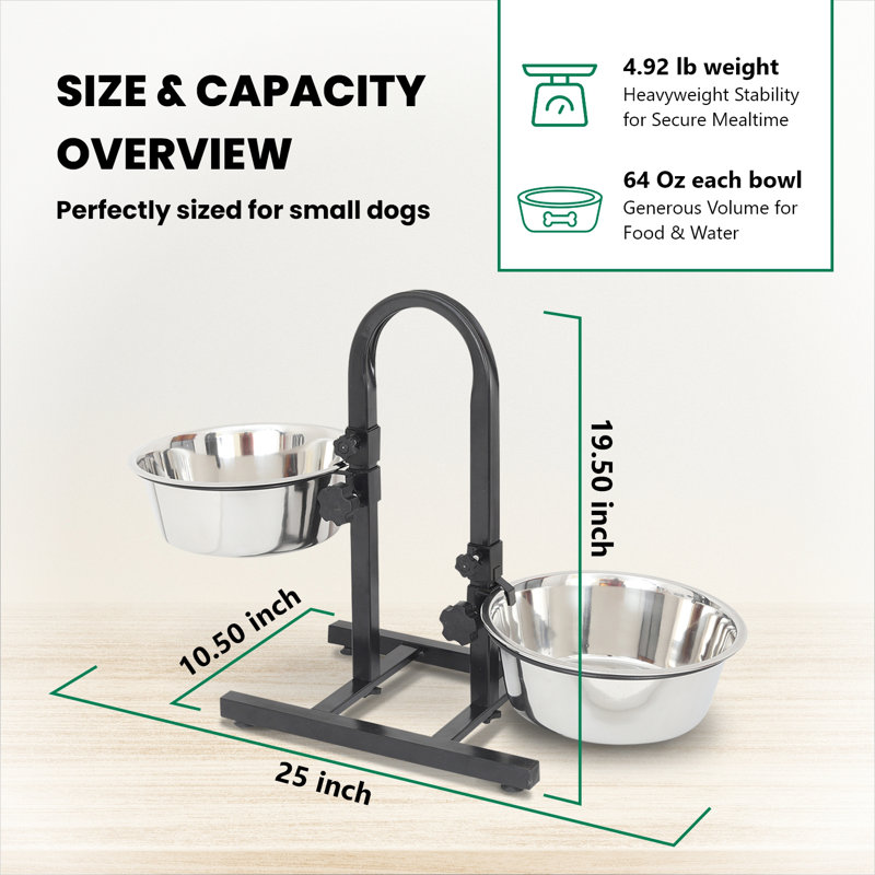 Diner pour animaux Dinahlee, 64 oz / 8 tasses
