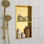 Double tablette de niche de douche en acier inoxydable-463527700